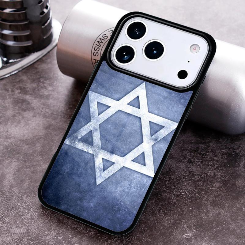 David Jewish Star Symbol soft Phone Case For iPhone 17 16 15 14 13 12 11 Pro Max Plus 17Air Soft Silicone Cover