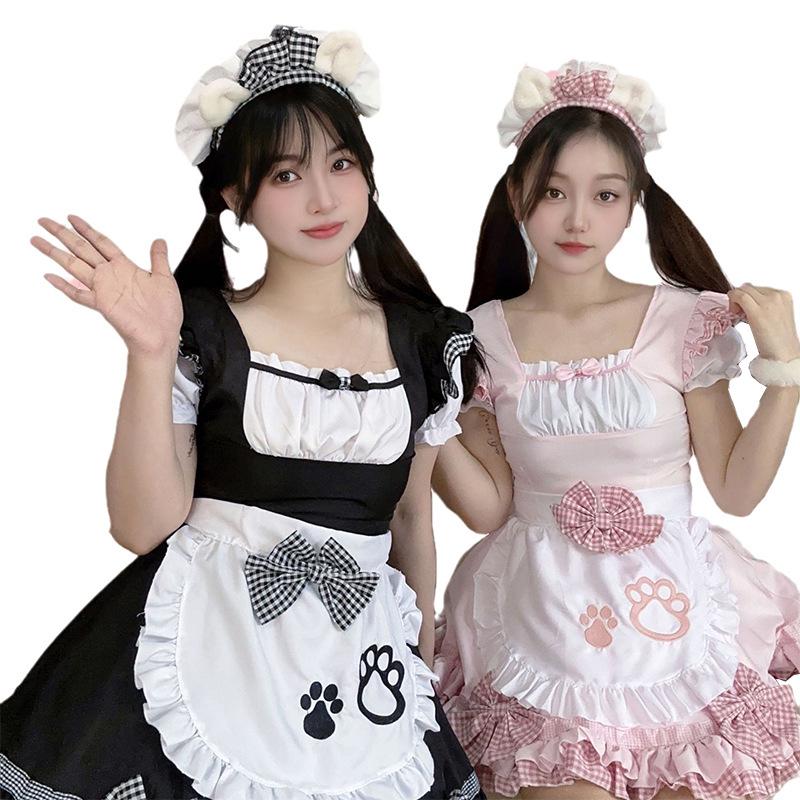 Sweet Kitten Anime Lolita Maid Cosplay Dress