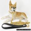 14 MM 304 Edelstahl Hundehalsband Und Leine Super Starker Hund Metallhalsband Choke Silber Gold Haustier Leine Seil Für Party Show