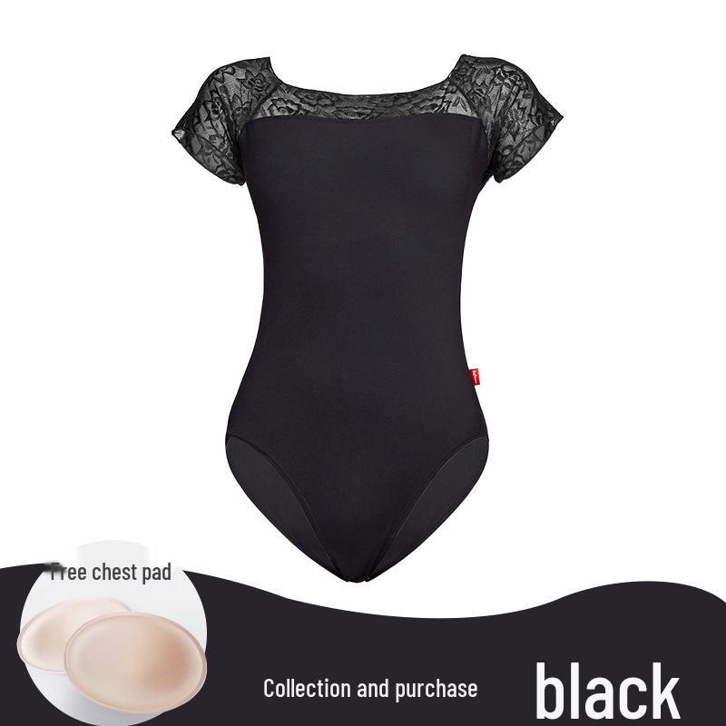 

Женский купальник для балета и гимнастики для танцев и тренировок L чёрный