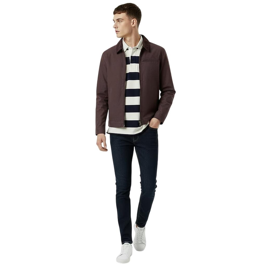 Jack Wills Mens Plain Collared Varsity Jacket