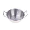 304 Stainless Steel Double Ear Snack Plate Seasoning Sauce Dipping Pickle Plate Cookware Saucepan Dry Pots With Handle