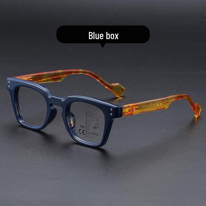 Unisex Japanese Multifocal Photochromic Blue Light Blocking Reading Glasses for Distance and Close-Up, Flat Lens, Senior-Friendly.