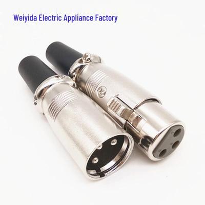 Japanese Canon Male/Female XLR Microphone Plug with Screw, 3-Core Balanced Connector