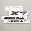 Logo Lettere Auto Cromate Nere ABS 3D X7 XDrive 40i Emblema Posteriore Cofano Emblema Portiera Laterale Per X7 G07 Adesivo Accessori Esterni