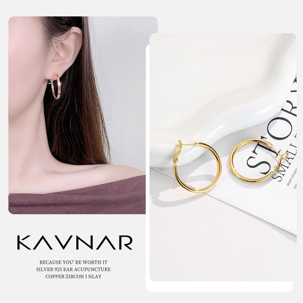 High-End 925 Sterling Silver Twisted Metal Stud Earrings for Women