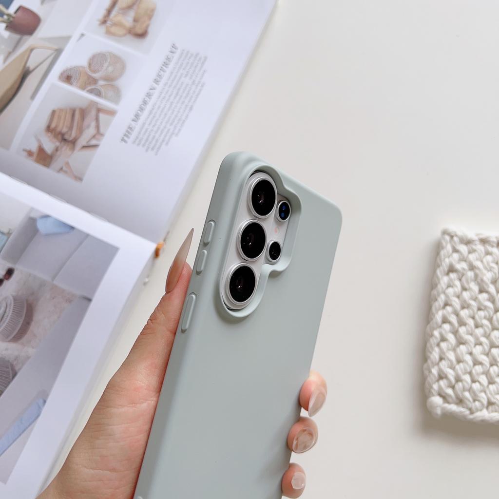 Original Liquid Silicone Shockproof Phone Case For Samsung S26 S25 Edge S24 FE Plus Ultra A57 A37 A17 A56 A36 Solid Color Cover