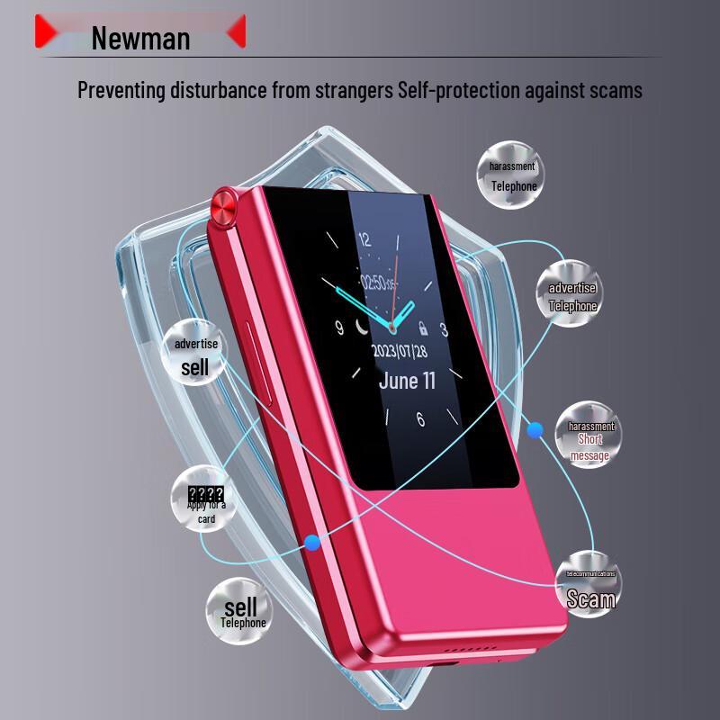 Newman F01 4G Klaptelefoon voor Senioren (CN-versie)