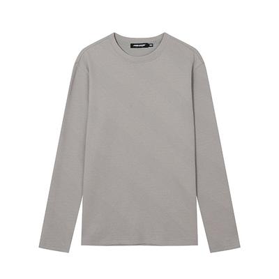 JAMBANGEE Men'S) Herringbone Modified Weave Jacquard Long Sleeve T-Shirt (Standard Fit)_An1Wts105-Lg