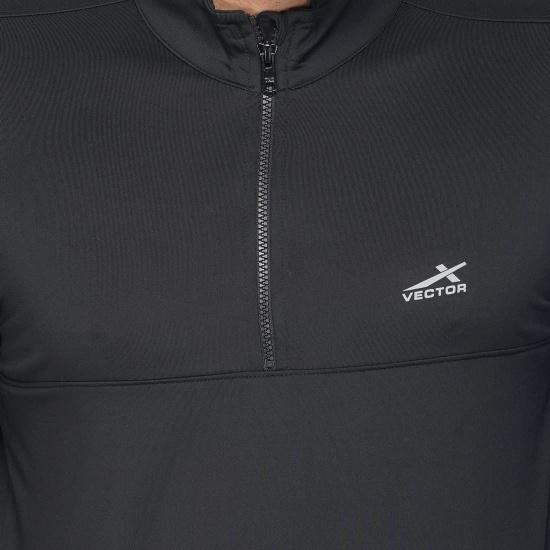 Vector X OMT-130 Men's Ban-Collar Jersey (Black Small )