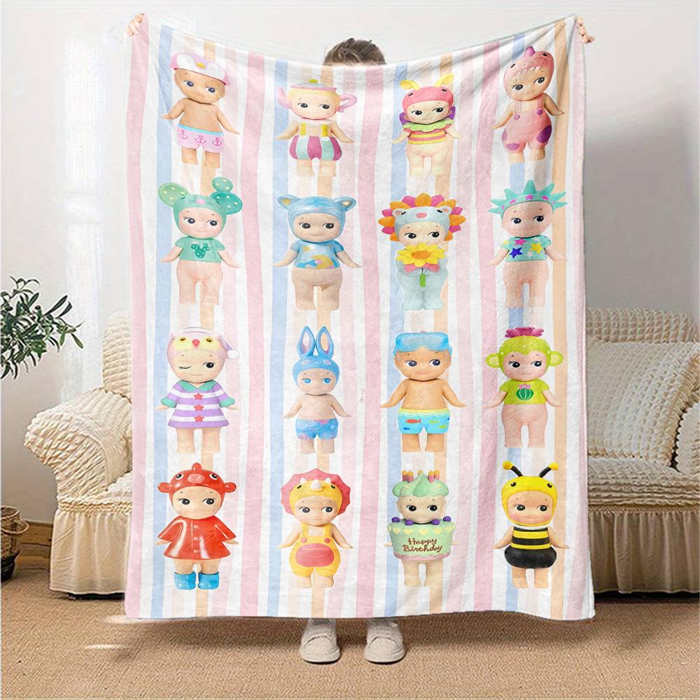 1pc Blanket - Sonny Angel Print Design,Lightweight Blanket for Sofa,Bed- Soft &Warm,Gift for All Seasons