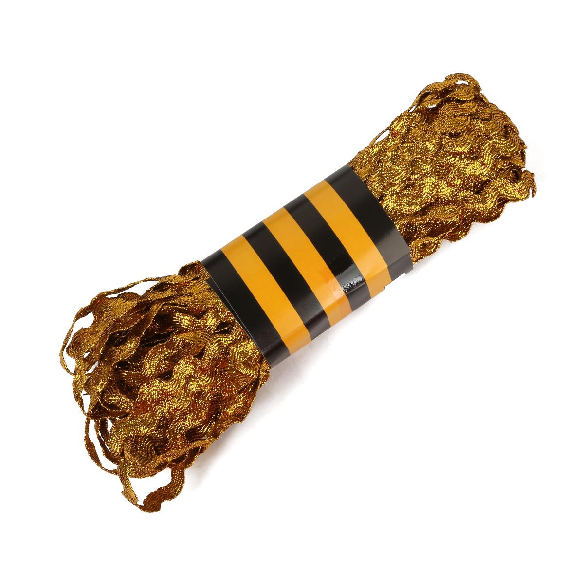 

Зигзагообразные цветные резинки для рукоделия, ширина 8мм золотой