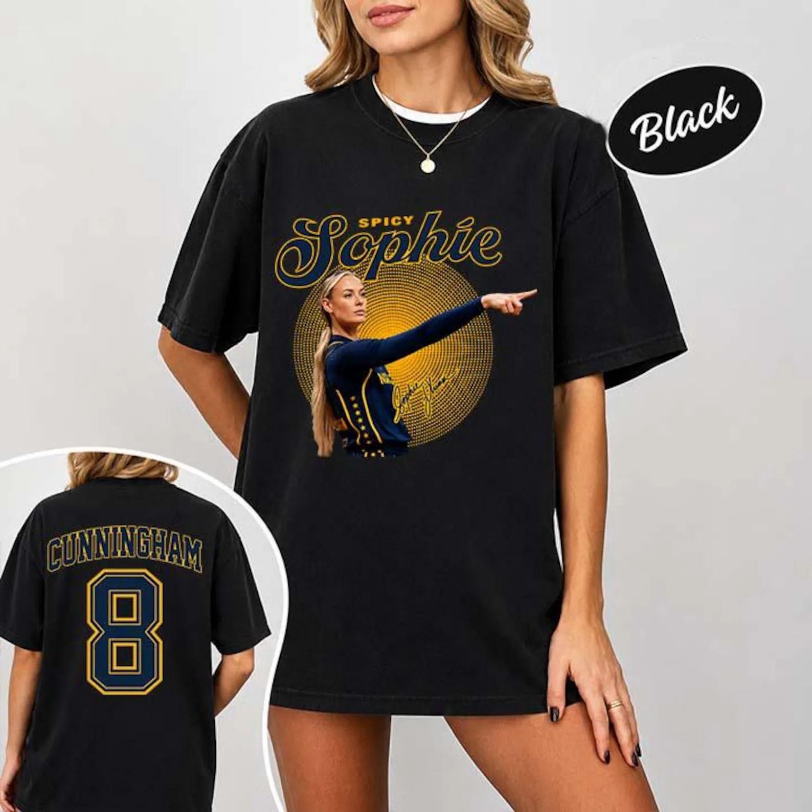Sophie Cunningham Zeigender Basketball-T-Shirt, Cunningham 8 Vintage-T-Shirt XXL black