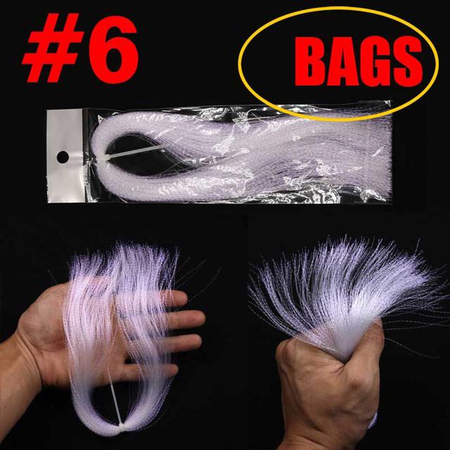UV Spiral Bright Silk Feather Hook Tying Material for Sea Fishing