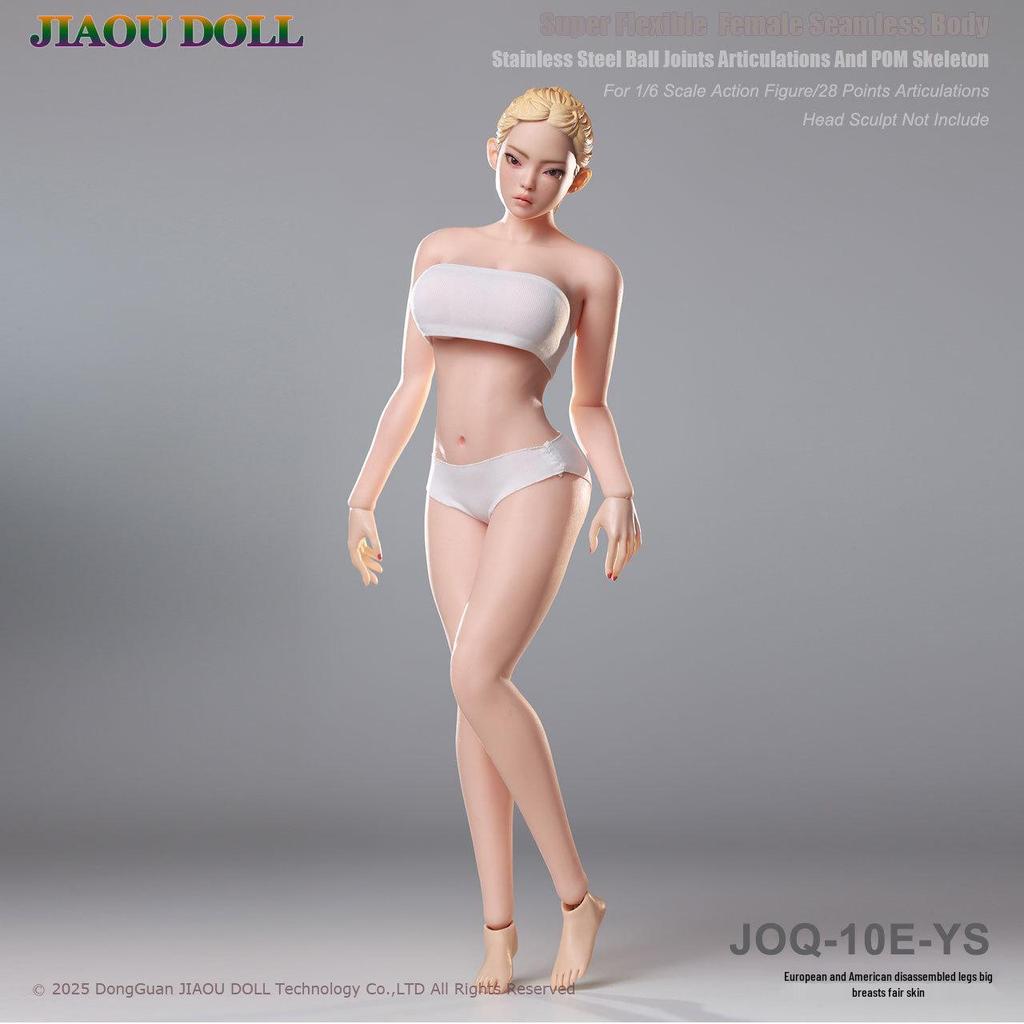 JIAOU DOLL 3rd Gen European Big Bust Movable Rubber-Coated Female Body Model JOQ-10E