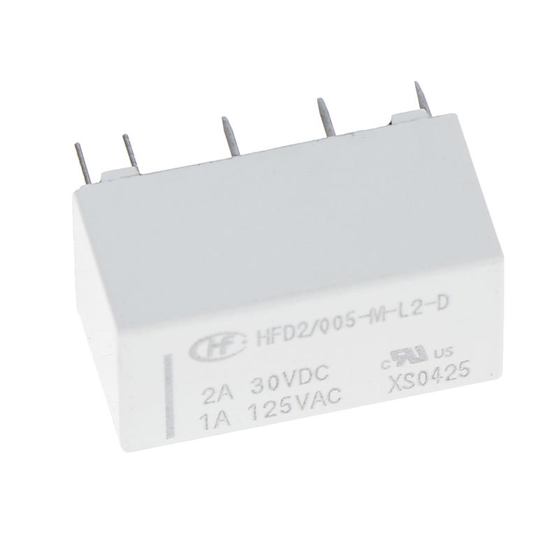 5V Cewka Przekaźnik Bistabilny Latching Dpdt 2A 30Vdc 1A 125Vac Hfd2-005-M-L2-D Realy