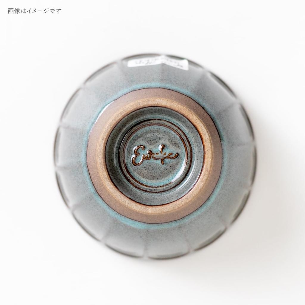 Minoru Pottery eureka -Shinogi- 110 Teeschale, Hellblau