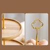 Double-layer Tray 1PC Round Wooden Cake Fruit Display Dessert Shelf Afternoon Tea Snacks Tableware Household Ring Dish