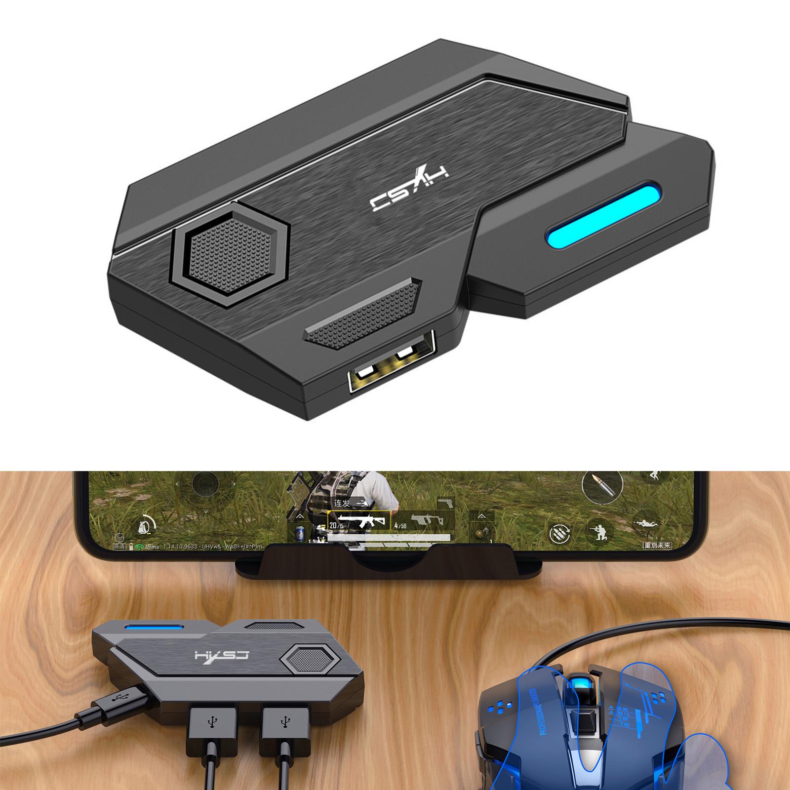 

Портативний мобільний телефон, дротовий конвертер клавіатури та миші HXSJ, сумісний із Bluetooth, адаптер