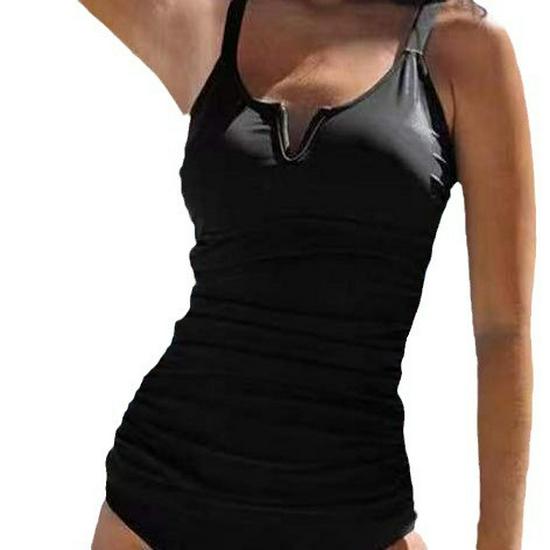 2023 Colorful Print Spaghetti Strap Backless Two-Piece Swimsuit