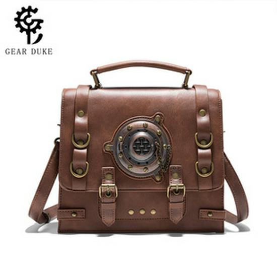 Dame 2024 Punk Retro Preget Crossbody-veske - Europeisk og Amerikansk Stil