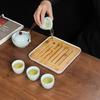 Chinese Kung Fu Ceramic Tea Set Portable Travel Tea Set Creative Household 360 Rotation Tea Make Teacup Teaware Sets Gift Box