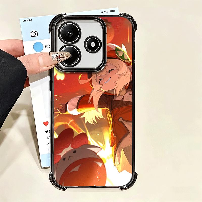 Genshin Impact Klee Plating Phone Case For Xiaomi Poco X5 X6 X7 X8 Pro Max F8 Ultra F7 M8 M7 M5S Redmi 15C 15 14C 13C 13 X3 12C