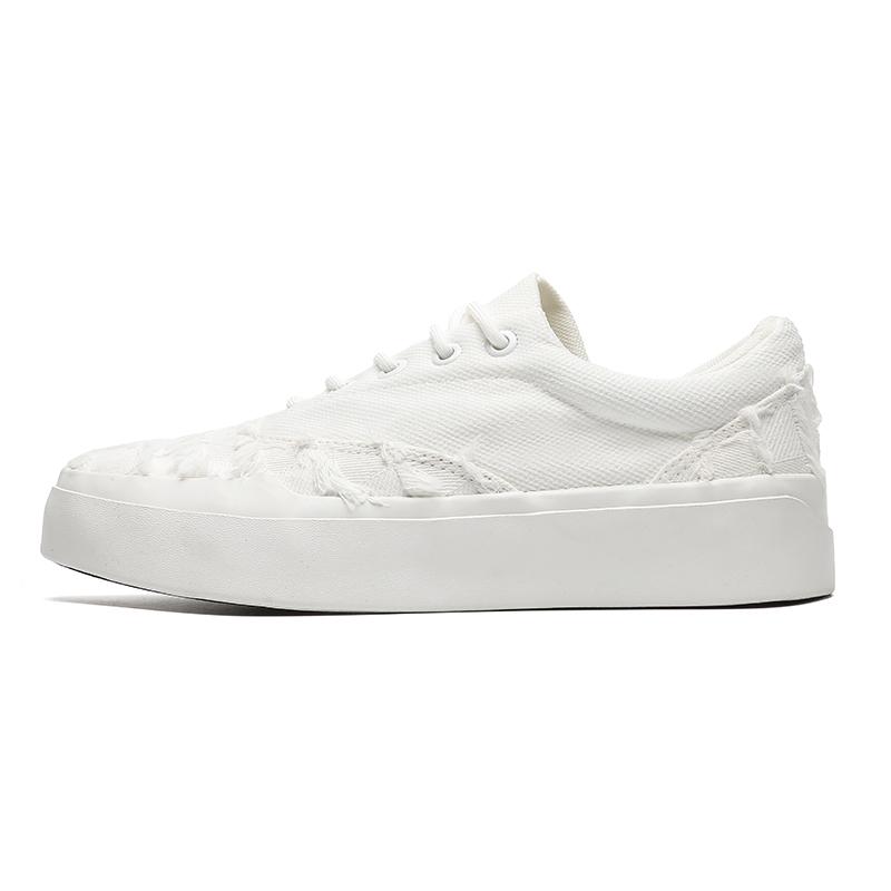 Fashion Men's and Women's Fashion Trendy Canvas Skateboarding Shoes Comfortable Thick Bottom Casual Vulcanized Ragged Retro Thick Sole