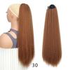 Long Curly Yaki Afro Ponytail Wig