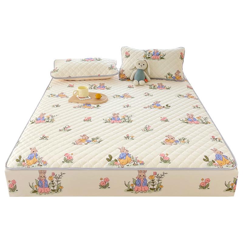 ins mattress protective cover Class A mattress cover dormitory bed cover bedspread all-inclusive padded Simmons protective cover three-piece set