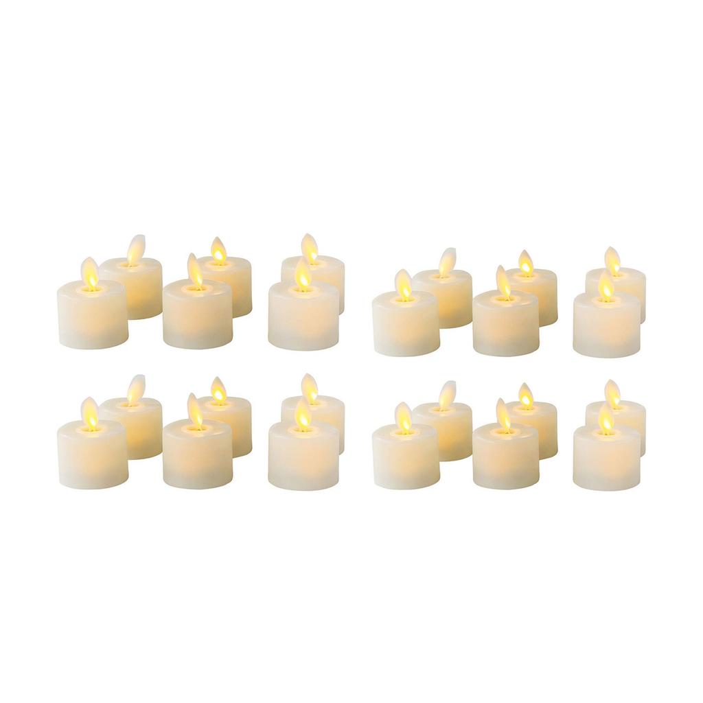 Xiaomi Dancing Flame Moving Wick Tea Lights With Warm White Flickering Light,Battery Operated Electronic Decorative Wedding Candles