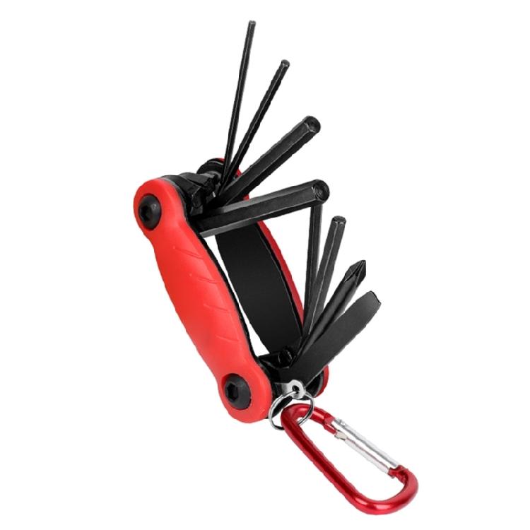

Folding Bike Repair Tool 8-in-1 Multi-function Cycling Maintenance Tool 1 червоний
