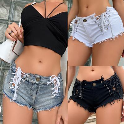 New Sexy Stretch Denim Shorts Female Hot Trousers Jeans Jeans High Waist Plus Size