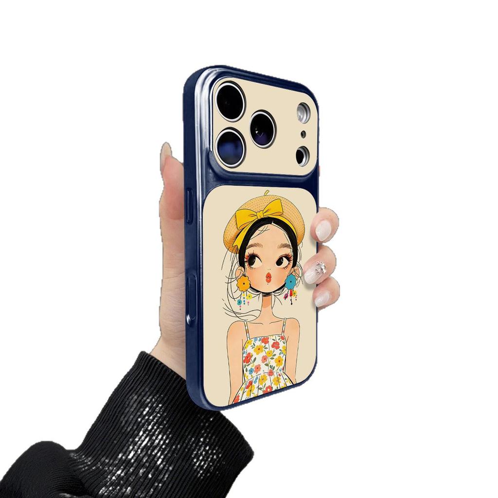 Floral Girl Dress Phone Case: Compatible with iPhone 17 Pro Max, 16 Pro, 15 Pro Max, 14 Pro - Anti-Drop Design