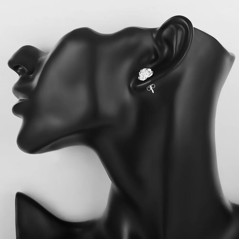 925 Sterling Silver Earring Stud For Women Fashion Classic Party Wedding Jewelry