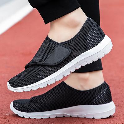 Herren Bequeme Slipper Daumenvalgus Verstellbar Deformierte Breite Füße Diabetikerschuhe Atmungsaktives Mesh Freizeit Walking Schuhe Herren