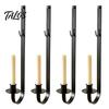 Minimalist Candle Wall Mount Metal Holder, Decorative Sconce for Living Rustic Home Atmosphere Decor Room Bedroom Decor, Modern Hanging Candlestick