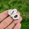 Natural Smoky Quartz Gemstone Solitaire Bird Brown Adjustable Ring 925 Silver