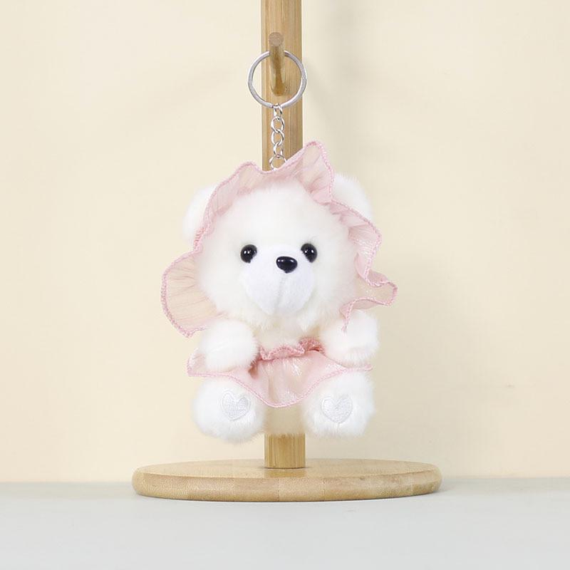 Plush Bear Keychain With Pp Cotton Filling For Kids And Adults