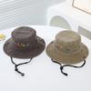 Sombrero de Pescador Ajustable Bordado de Vehículos Sombrero Cubo para Niños Lindo Sombrero de Sol para Niños para 2-6 Años