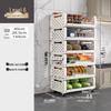 Nordic Style Foldable 6-Tier Kitchen Storage Rack