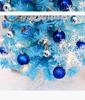 New Style Mini Blue Christmas Tree Set - 45cm/60cm Desktop Decoration