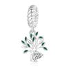 Natural Story S925 Tree of Life Dragonfly Charm Beads for DIY Bracelet Keychain Accessories