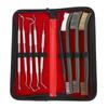 9Pcs Multi-Use Cleaning Brush Set–For Precision Tools, Outdoor Gear, Mechanical Parts&Hobby Model Maintenance,Compact Carry Case