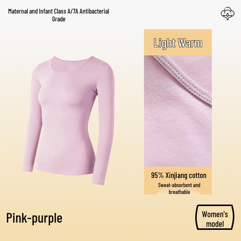 

Class A Pure Cotton Thermal Underwear Set for Couples: Thin, Elastic, Warm Winter Wear for Men & Women Women s M [40-50 kg]