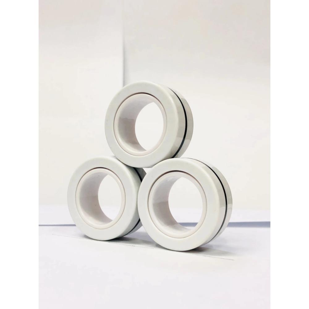 3pcs Finger Magnetic Rings Colorful Fidget Toy Set Adult Magnets Spinner Rings for Relieve Stress Anxiety Relief Therapy