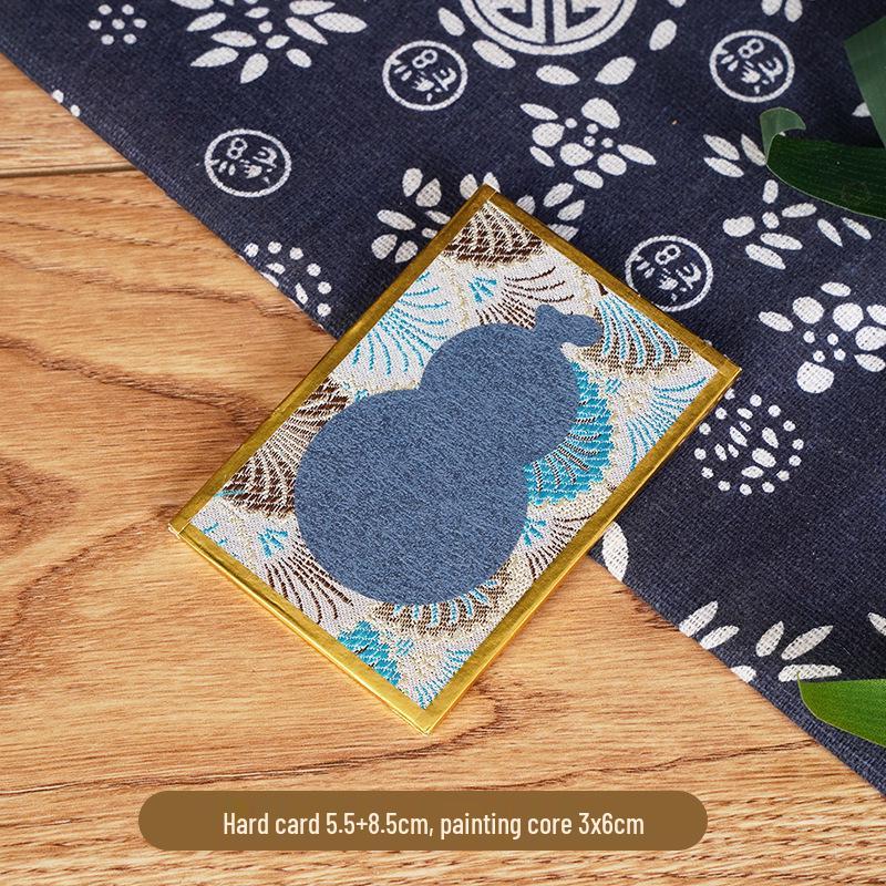 Calligraphy Desk Ornament: Creative Song Brocade Display, Xuan Paper DIY Card, Decorative Cultural Picture Frame Gift
