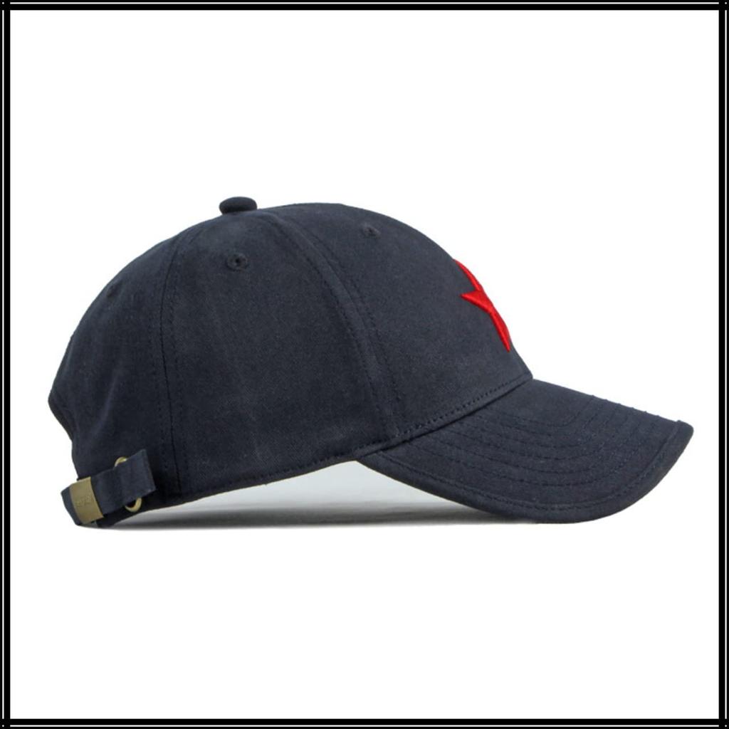 Sternmuster Logo Englische Buchstaben Lässige Kappe Kappe Hut Outdoor Angeln Männer Frauen CA836 [White Fang] (Weiß)