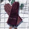 Women Winter Keep Warm Touch Screen Shiny Bright Silk Gloves Fashion Personality Elegant Luxury Style Drive Cycling
