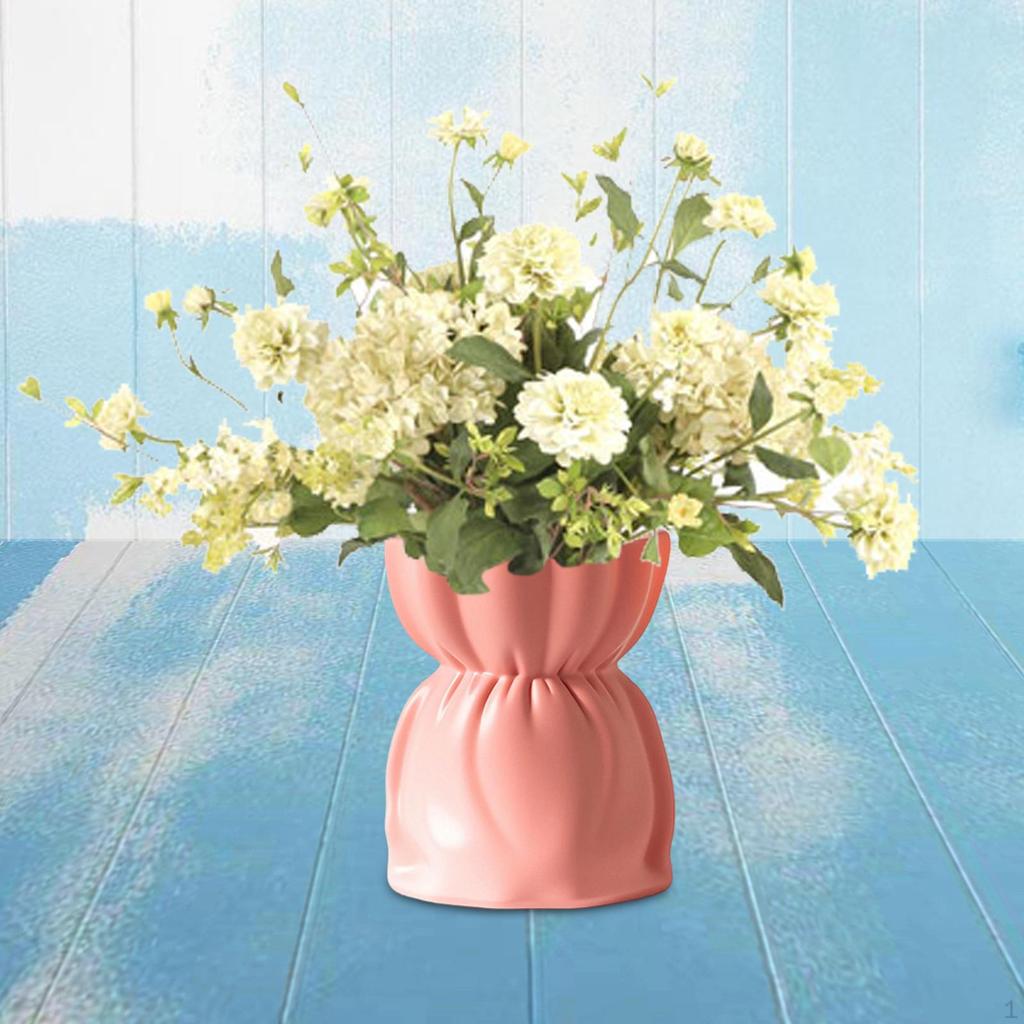 Decorative Vase Modern Ornament Aesthetic Minimalist Plant Pot for Home Entryway Indoor Wedding